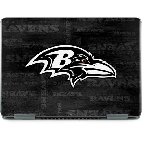 NFL Baltimore Ravens Black & White Notebook 9 Pro 13in (2017) Skin