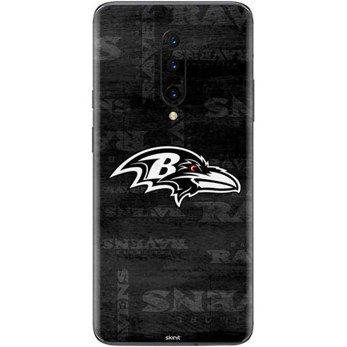 NFL Baltimore Ravens Black & White OnePlus 7 Pro Skin