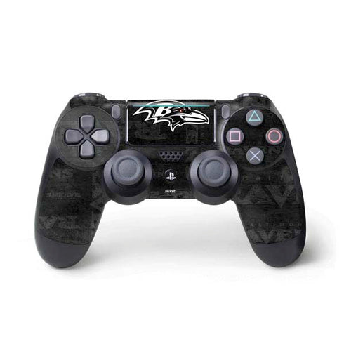 NFL Baltimore Ravens Black & White PS4 Pro/Slim Controller Skin