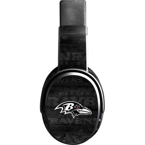 NFL Baltimore Ravens Black & White Skullcandy Crusher Wireless Skin