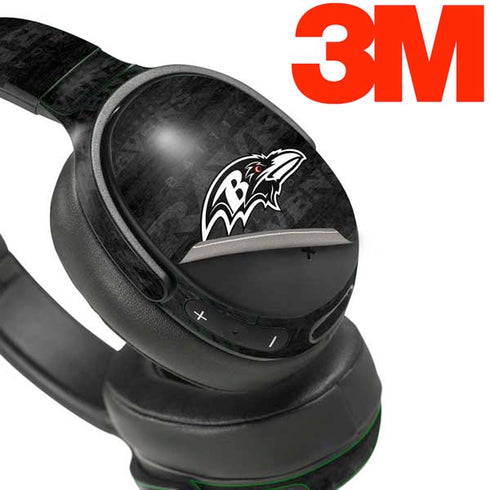 NFL Baltimore Ravens Black & White Skullcandy Venue Skin