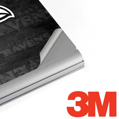NFL Baltimore Ravens Black & White Surface Book 2 15in Skin
