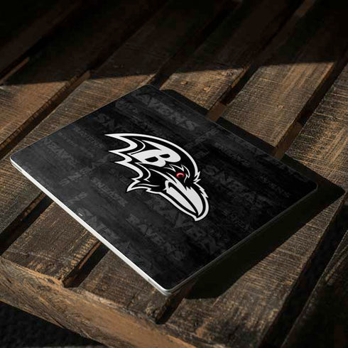 NFL Baltimore Ravens Black & White Surface Laptop 2 Skin