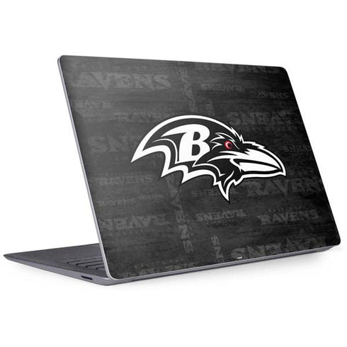 NFL Baltimore Ravens Black & White Surface Laptop 3 13.5in Skin