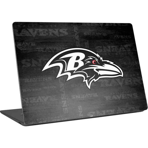 NFL Baltimore Ravens Black & White Surface Laptop 4 15in Skin