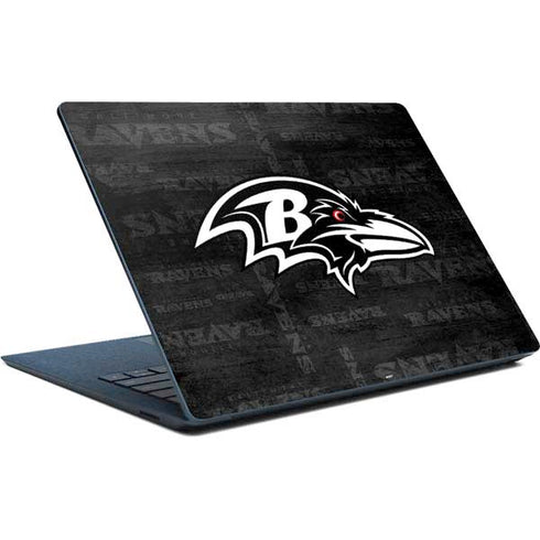 NFL Baltimore Ravens Black & White Surface Laptop Skin
