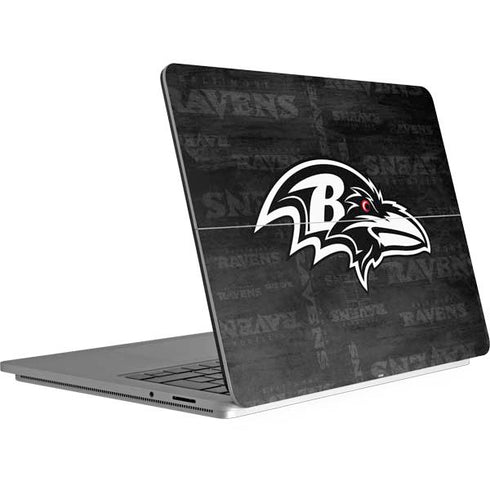 NFL Baltimore Ravens Black & White Surface Laptop Studio Skin