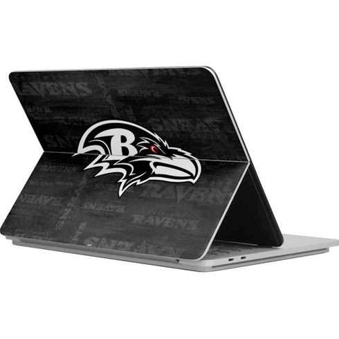 NFL Baltimore Ravens Black & White Surface Laptop Studio Skin