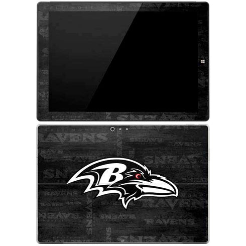NFL Baltimore Ravens Black & White Surface Pro 3 Skin