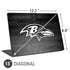 NFL Baltimore Ravens Black & White Universal Laptop 15in (12.2 x 8.8in) Skin