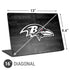 NFL Baltimore Ravens Black & White Universal Laptop 16in (13 x 9.4in) Skin