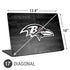 NFL Baltimore Ravens Black & White Universal Laptop 17in (13.8 x 10in) Skin