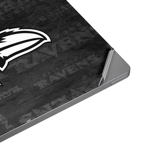 NFL Baltimore Ravens Black & White Universal Laptop 17in (13.8 x 10in) Skin
