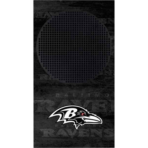 NFL Baltimore Ravens Black & White Xbox Series S Console Skin