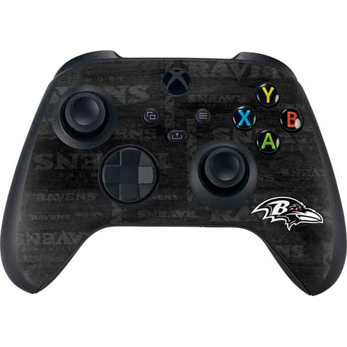NFL Baltimore Ravens Black & White Xbox Series X Bundle Skin