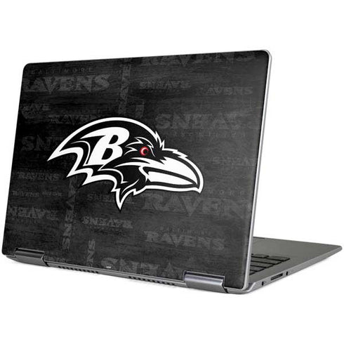 NFL Baltimore Ravens Black & White Yoga 710 14in Skin