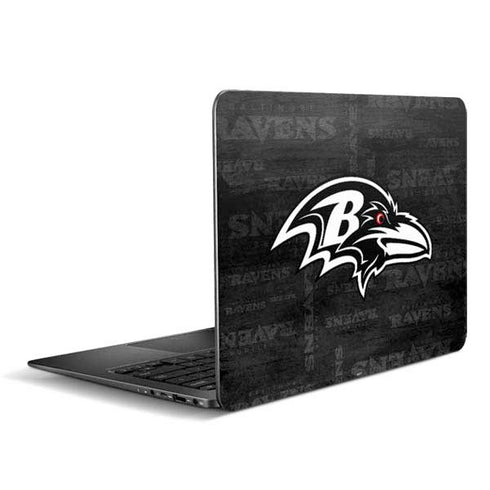 NFL Baltimore Ravens Black & White Zenbook UX305FA 13.3in Skin