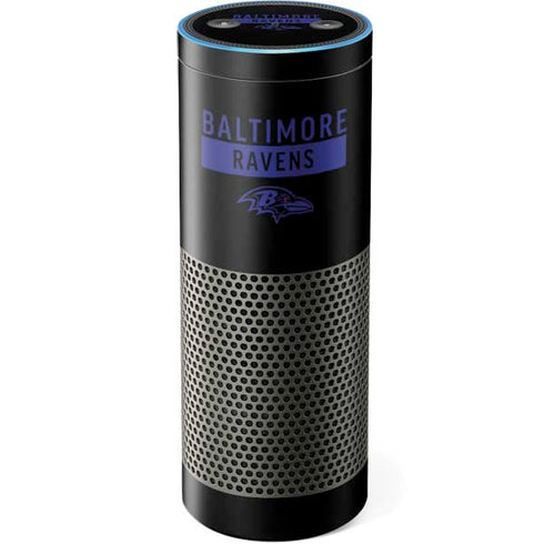 NFL Baltimore Ravens Black Performance Series Amazon Echo Skin