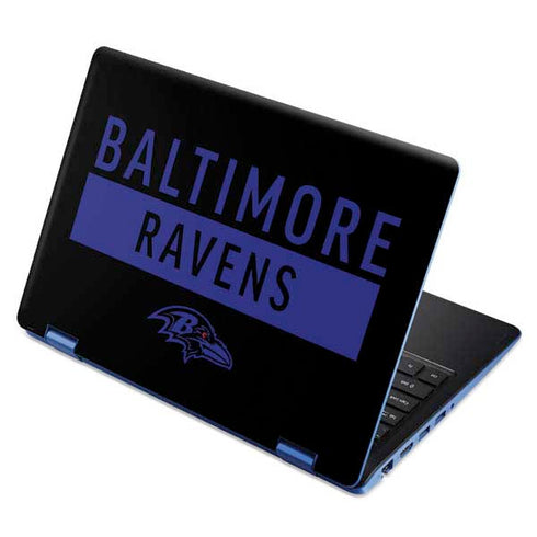 NFL Baltimore Ravens Black Performance Series Aspire R11 11.6in Skin