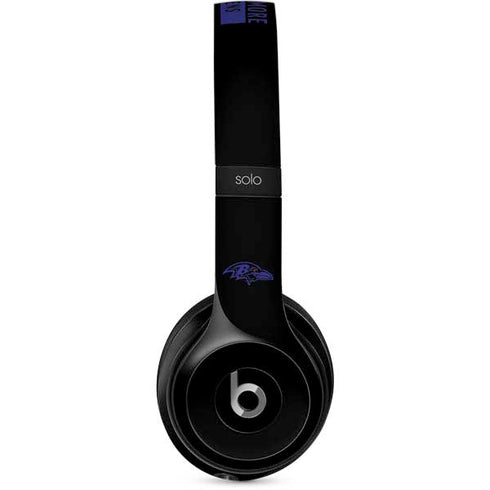 NFL Baltimore Ravens Black Performance Series Beats Solo 2 Wired Skin
