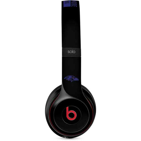 NFL Baltimore Ravens Black Performance Series Beats Solo 2 Wireless Skin