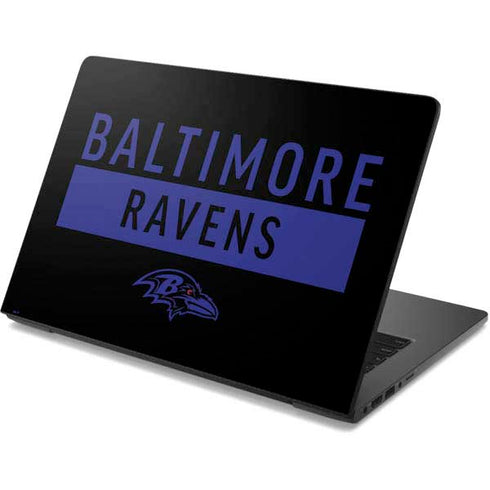 NFL Baltimore Ravens Black Performance Series Dell Chromebook Skin
