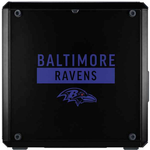 NFL Baltimore Ravens Black Performance Series Cooler Master MasterBox Q300L Mini Tower Skin