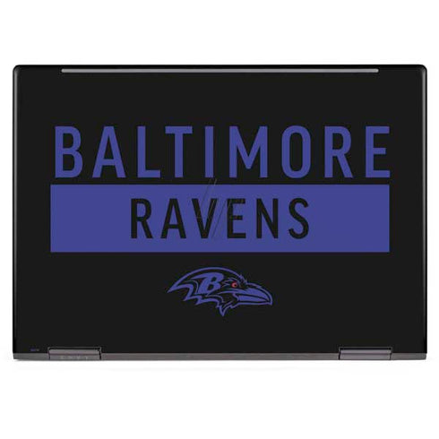 NFL Baltimore Ravens Black Performance Series HP Envy Skin