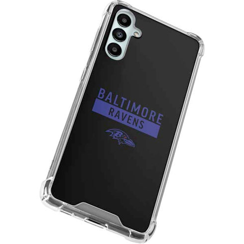 NFL Baltimore Ravens Black Performance Series Galaxy A14 5G Clear Case