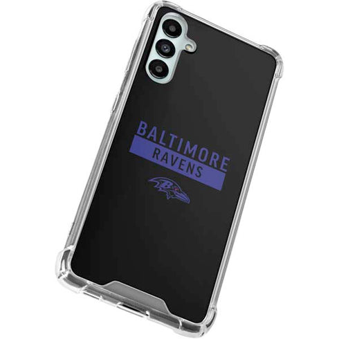 NFL Baltimore Ravens Black Performance Series Galaxy A15 5G Clear Case