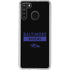 NFL Baltimore Ravens Black Performance Series Galaxy A21 Clear Case