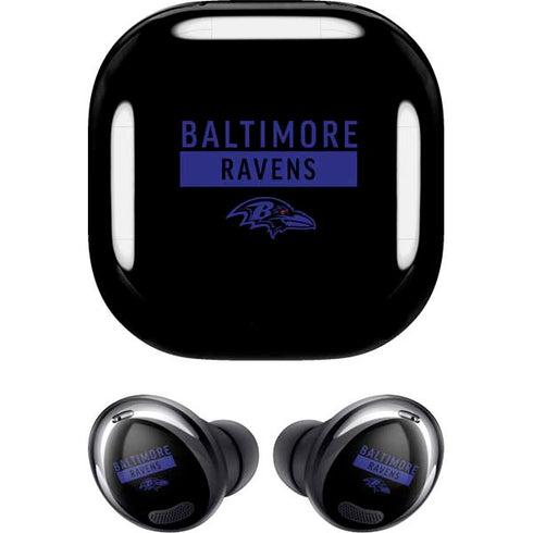 NFL Baltimore Ravens Black Performance Series Galaxy Buds Pro Skin
