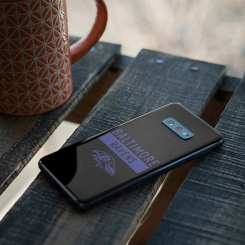 NFL Baltimore Ravens Black Performance Series Galaxy S10e Skin