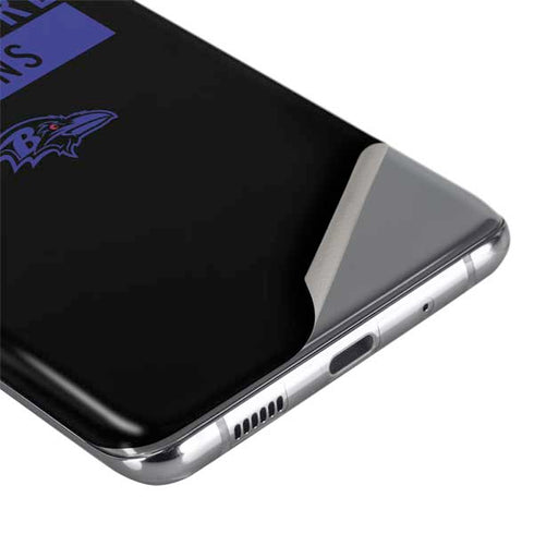 NFL Baltimore Ravens Black Performance Series Galaxy S20 Plus Skin