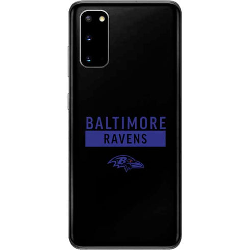 NFL Baltimore Ravens Black Performance Series Galaxy S20 Skin