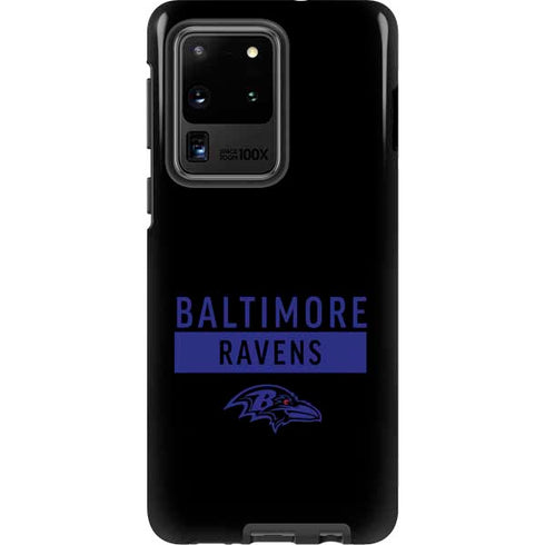 NFL Baltimore Ravens Black Performance Series Galaxy S20 Ultra 5G Pro Case
