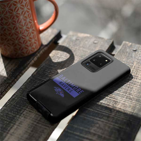 NFL Baltimore Ravens Black Performance Series Galaxy S20 Ultra 5G Pro Case