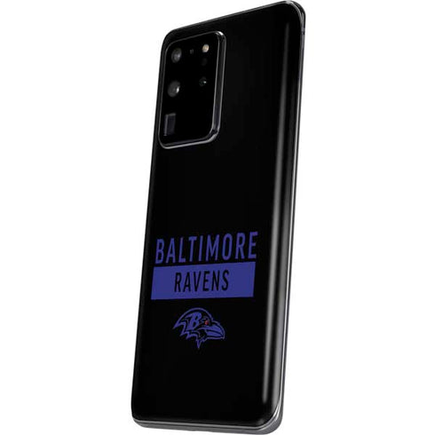 NFL Baltimore Ravens Black Performance Series Galaxy S20 Ultra 5G Skin