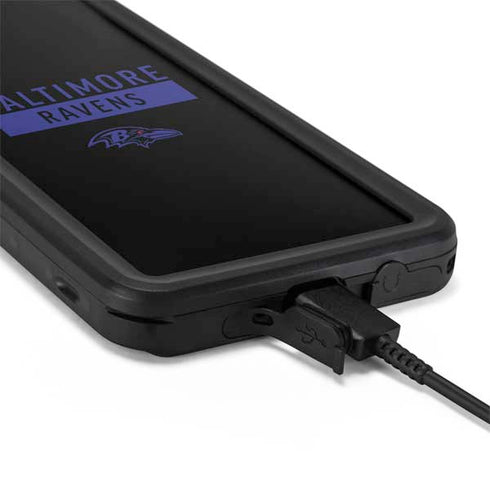 NFL Baltimore Ravens Black Performance Series Galaxy S20 Waterproof Case