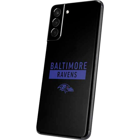 NFL Baltimore Ravens Black Performance Series Galaxy S21 5G Skin