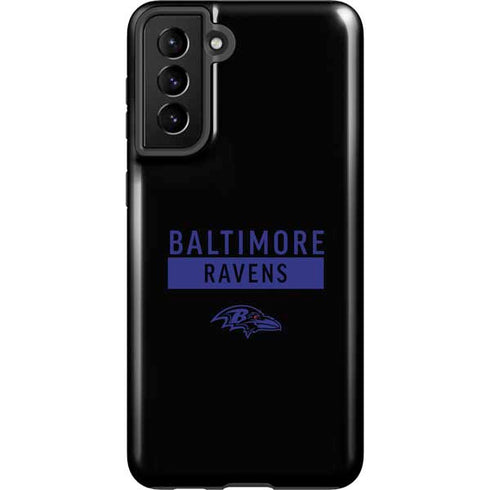 NFL Baltimore Ravens Black Performance Series Galaxy S21 FE Pro Case
