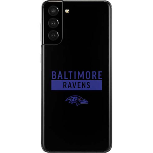 NFL Baltimore Ravens Black Performance Series Galaxy S21 Plus 5G Skin
