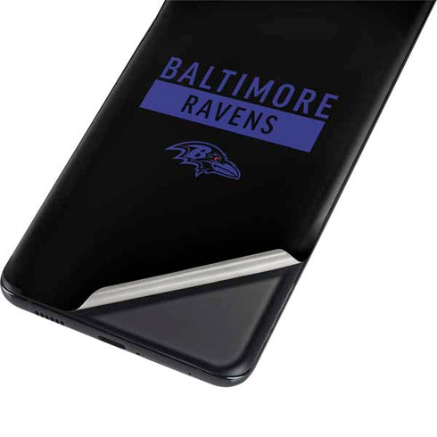 NFL Baltimore Ravens Black Performance Series Galaxy S21 Plus 5G Skin