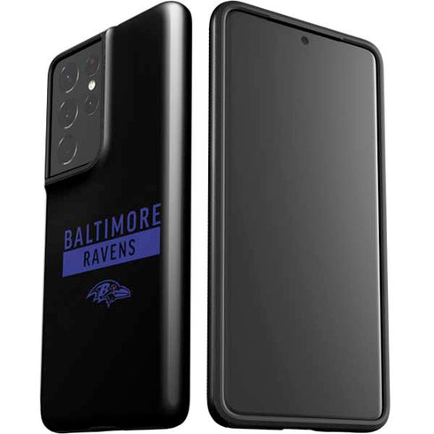 NFL Baltimore Ravens Black Performance Series Galaxy S21 Ultra 5G Pro Case