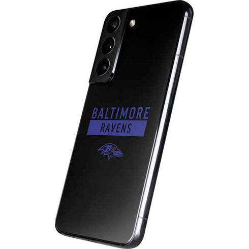 NFL Baltimore Ravens Black Performance Series Galaxy S22 Skin