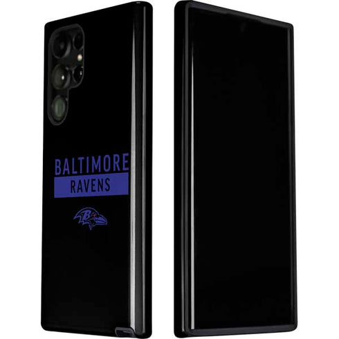 NFL Baltimore Ravens Black Performance Series Galaxy S22 Ultra Pro Case