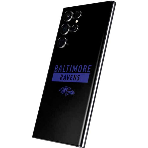 NFL Baltimore Ravens Black Performance Series Galaxy S22 Ultra Skin