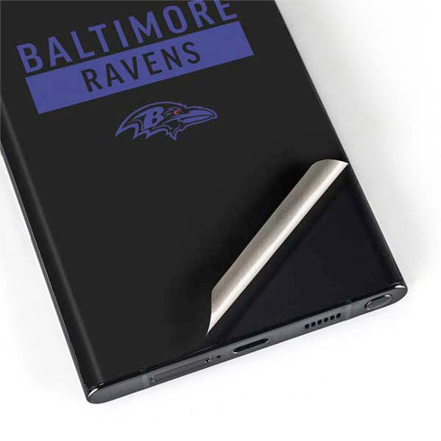 NFL Baltimore Ravens Black Performance Series Galaxy S22 Ultra Skin