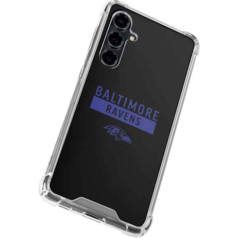 NFL Baltimore Ravens Black Performance Series Galaxy S23 FE Clear Case