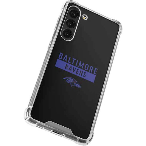 NFL Baltimore Ravens Black Performance Series Galaxy S23 Plus Clear Case